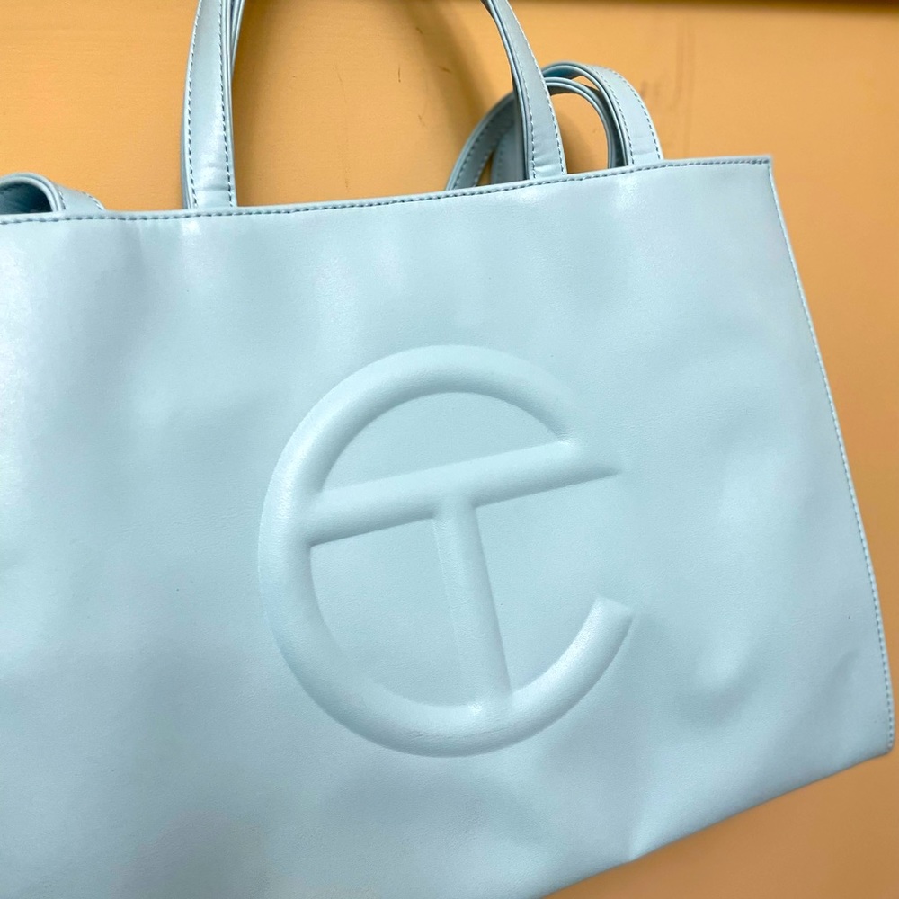 TELFAR, LARGE BLUE Shoulder Bag